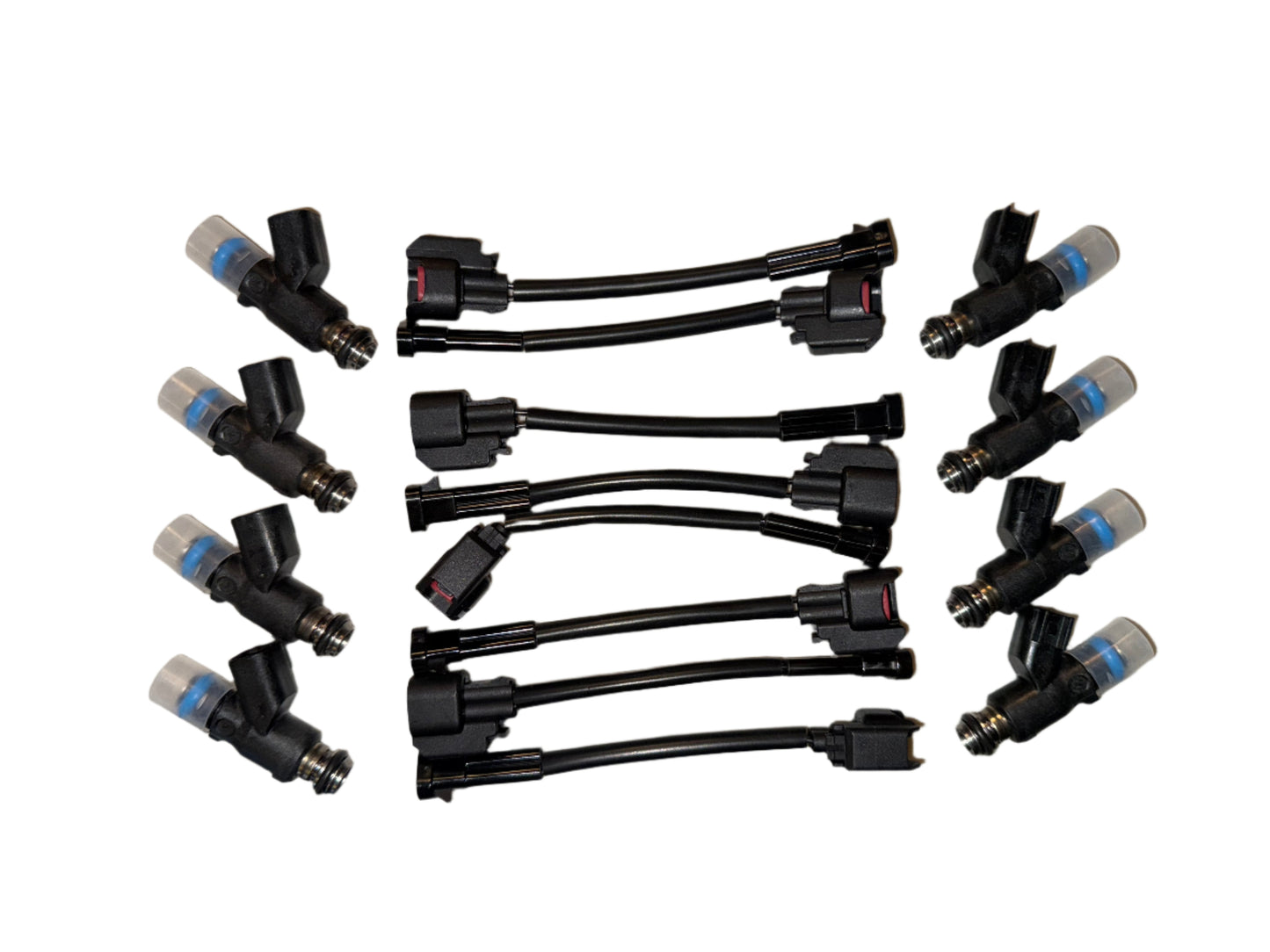 50lb/hr OEM GM 12613412 Flex Fuel Injectors - Set of 8 fits 1999-2007 GM Truck / SUV W/ Delphi Adapters