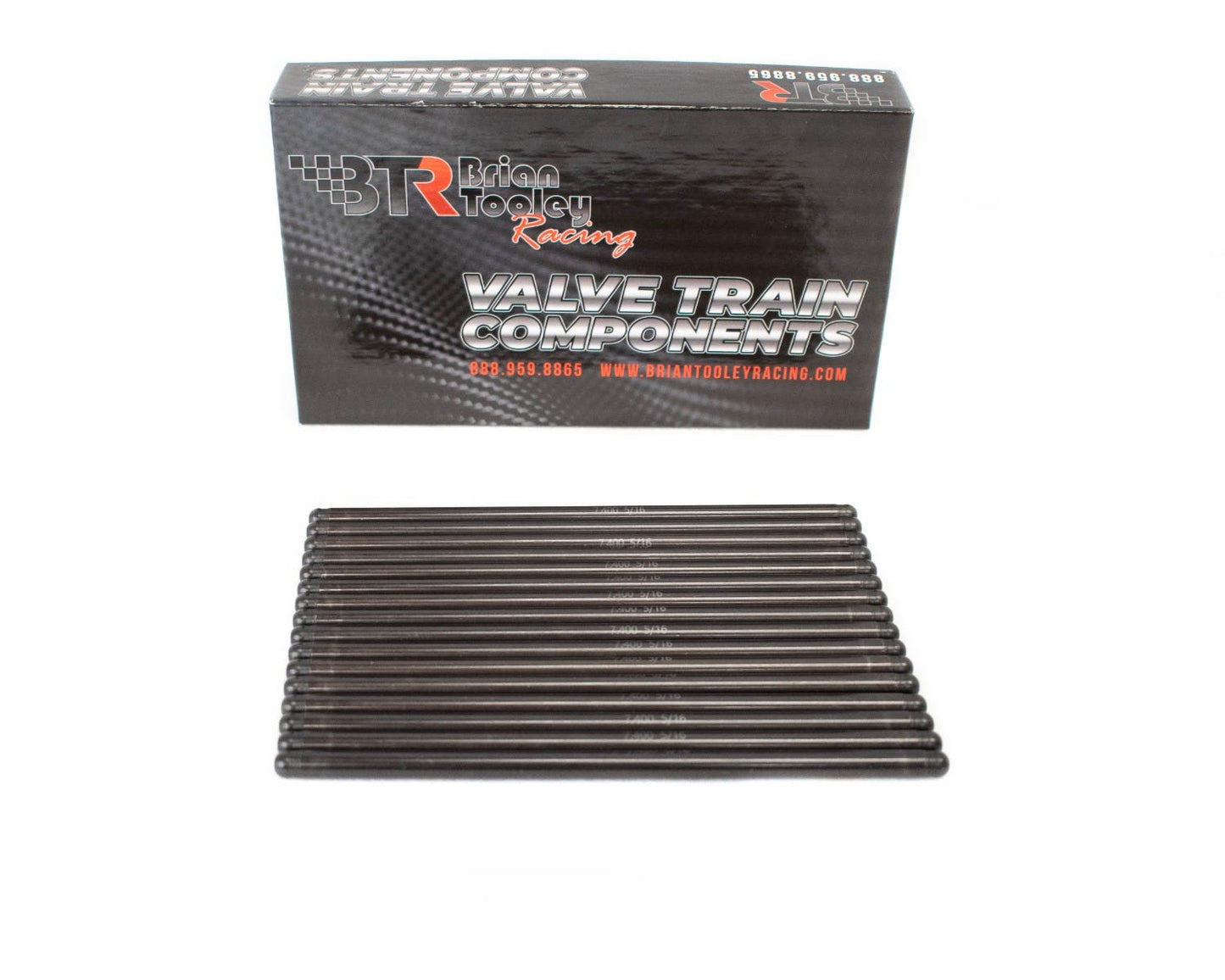 BTR CHROMOLY ONE PIECE PUSHRODS - 5/16" DIAMETER - .080 WALL THICKNESS - 7.400" - Richard Holdener Performance