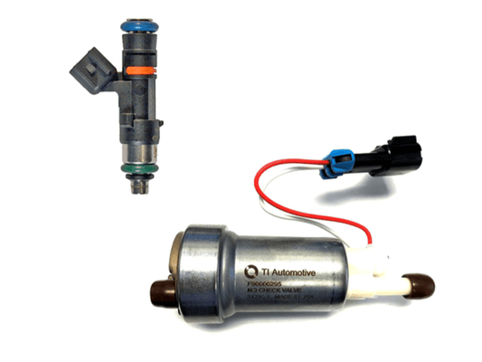1000 CC/95LB FUEL INJECTORS 8 Each AND HELCAT + 535LPH FUEL PUMP W/ INSTALL KIT (2008 - 2013 GM Truck) - Richard Holdener Performance