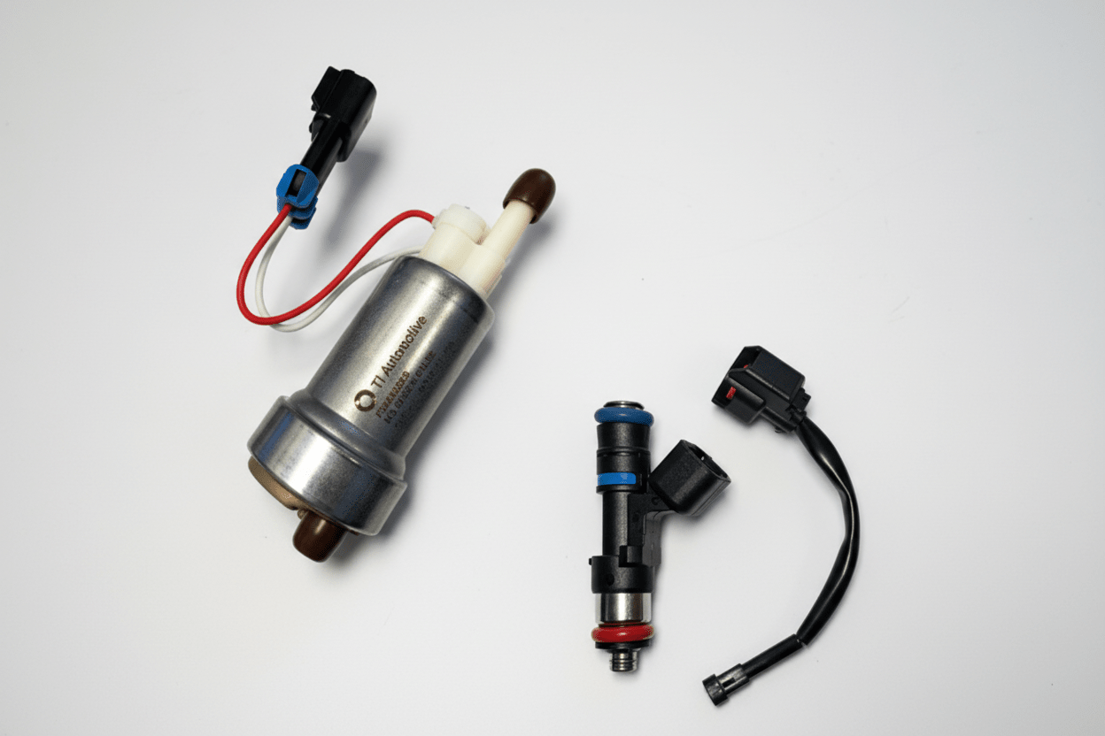1000 CC/95LB FUEL INJECTORS 8 Each W/Delphi Adapters AND HELCAT + 535LPH or 525LPH FUEL PUMP W/ INSTALL KIT (1999 - 2008 GM Truck) - Richard Holdener Performance