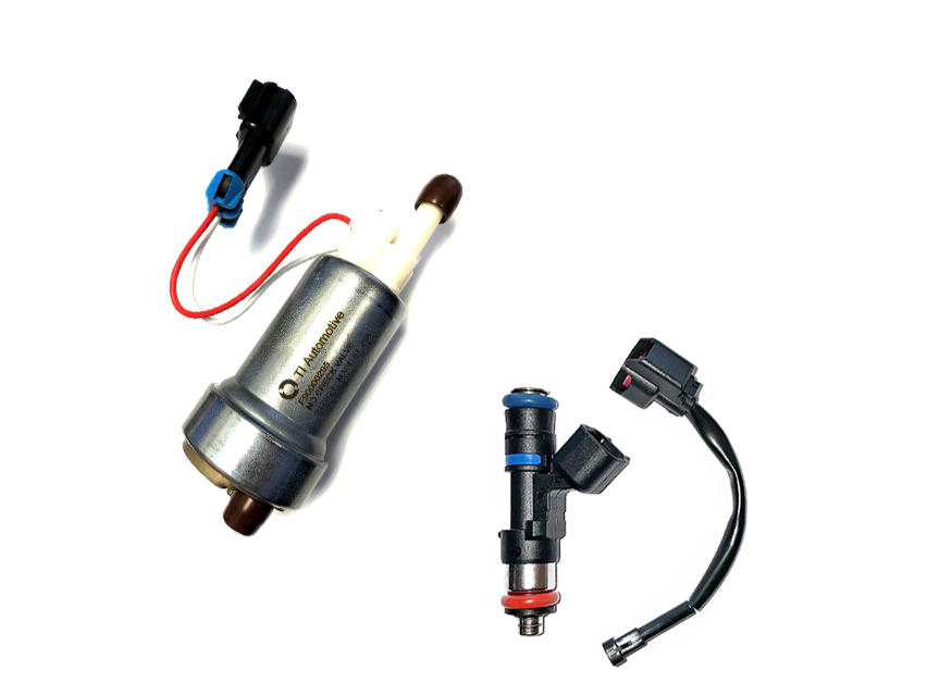 FIC 1000 CC/95LB FUEL INJECTOR AND HELCAT + 535LPH FUEL PUMP W/ INSTALL KIT (1999-2008 GM Truck)