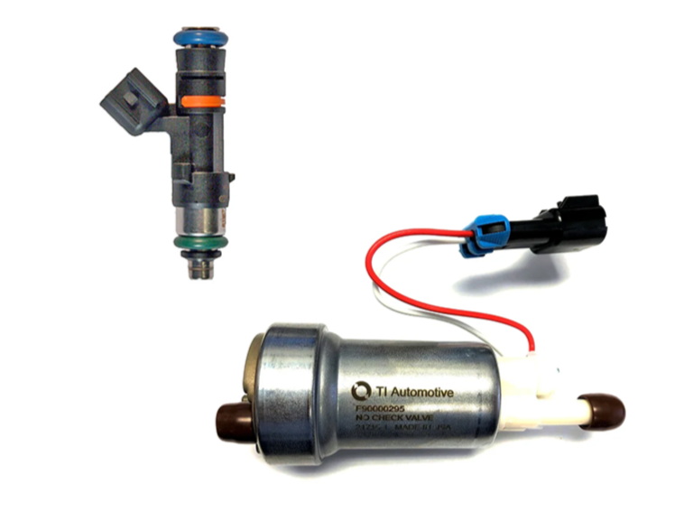 FIC 1000 CC/95LB FUEL INJECTOR AND HELCAT + 535LPH FUEL PUMP W/ INSTALL KIT (2008-2013 GM Truck)