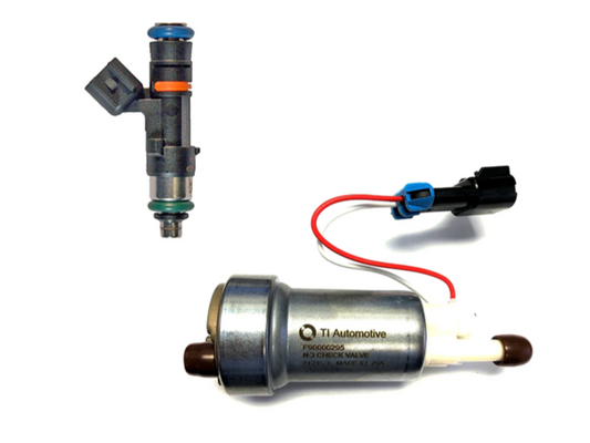 FIC 1000 CC/95LB FUEL INJECTOR AND HELCAT + 535LPH FUEL PUMP W/ INSTALL KIT (2008-2013 GM Truck)